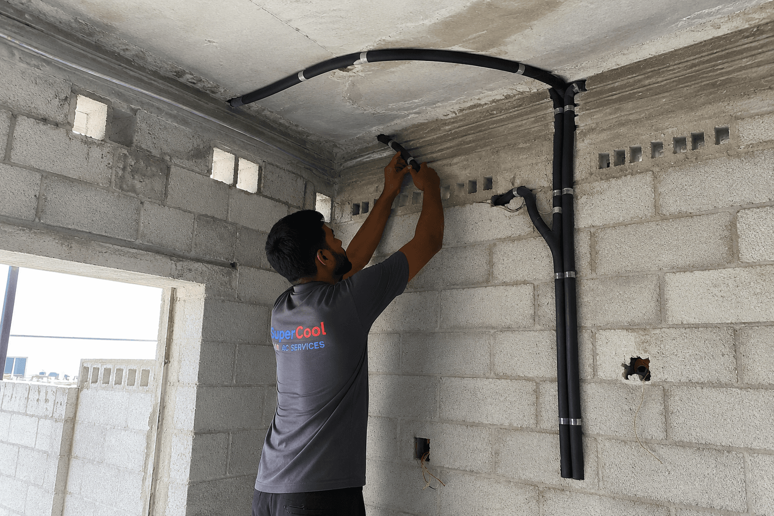 مشروع تركيب مكيفات سوبر كول في الأحساء