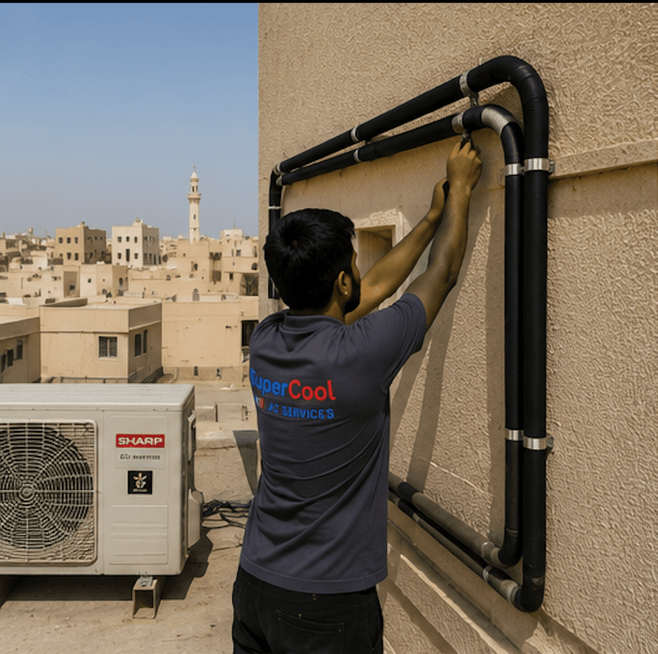مشروع تركيب مكيفات متكامل في الأحساء
